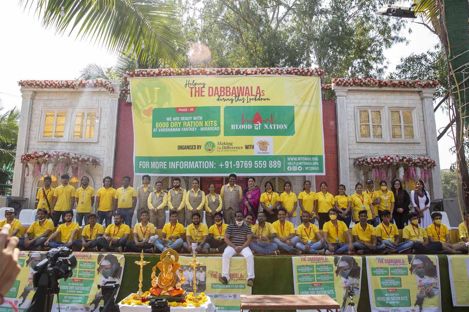 Volunteers in action